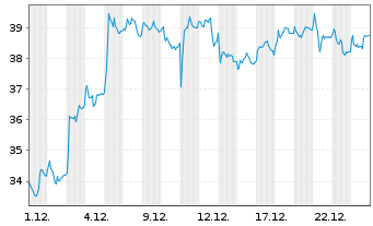 Chart SUSS MicroTec SE - 1 Monat