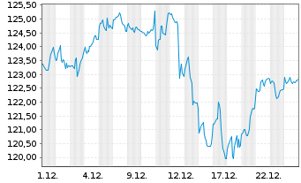 Chart Stadtspark.D&uuml;sseldorf Megatr. Inhaber-Anteile - 1 Monat