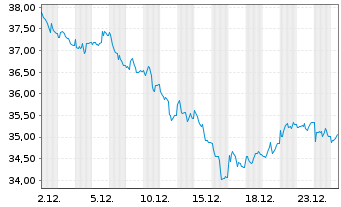 Chart BNP Paribas Issuance B.V. RBOB Gasoline - 1 Monat