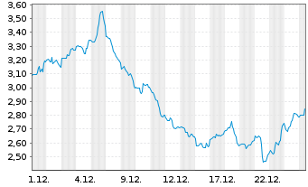 Chart BNP Paribas Issuance B.V. Henry Hub Natural - 1 Monat