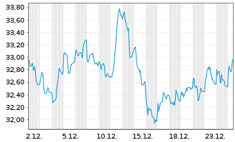 Chart BNP Paribas Issuance B.V. Zinc Future - 1 Monat
