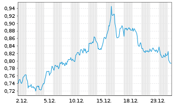 Chart Mini Future Short Shell - 1 Monat