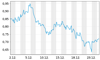Chart Mini Future Long Realty Income - 1 Monat