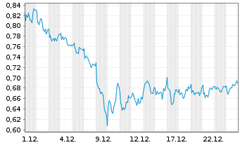 Chart Mini Future Long Air Liquide - 1 Monat