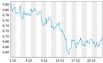 Chart Mini Future Long JD.com - 1 Monat