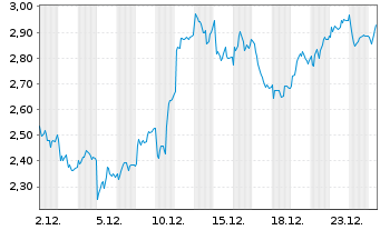Chart Mini Future Long Muenchener Rueck - 1 Monat