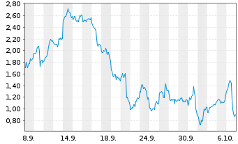 Chart Mini Future Short Micron - 1 Month