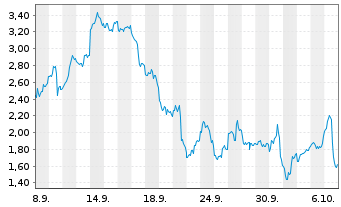 Chart Mini Future Short Micron - 1 Month