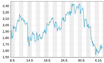 Chart Mini Future Short TeamViewer - 1 Monat