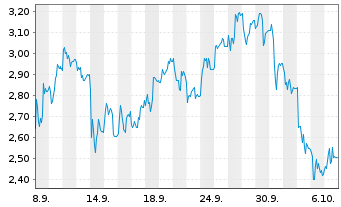 Chart Mini Future Short TeamViewer - 1 Monat
