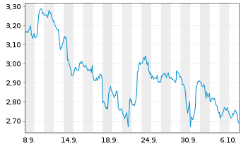 Chart Mini Future Short Alphabet - 1 Month
