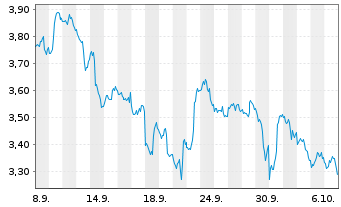 Chart Mini Future Short Alphabet - 1 Month