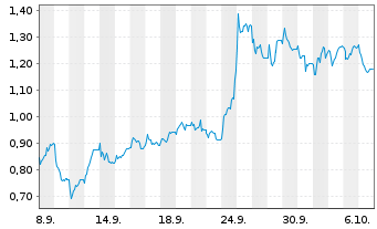 Chart Mini Future Short HelloFresh - 1 Month