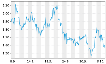 Chart Mini Future Long Baidu - 1 Monat