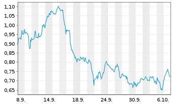 Chart Mini Future Long Verizon - 1 Month
