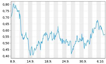Chart Mini Future Long BHP - 1 Monat