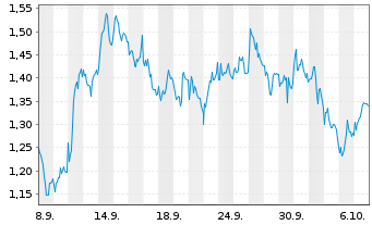 Chart Mini Future Short BHP - 1 Monat