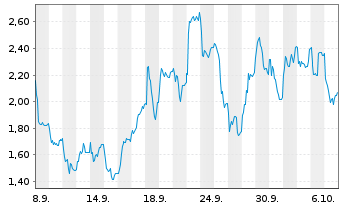 Chart Mini Future Long 2G Energy - 1 Monat