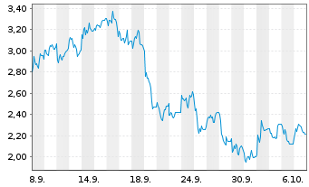 Chart Mini Future Long Deutsche Rohstoff - 1 Monat
