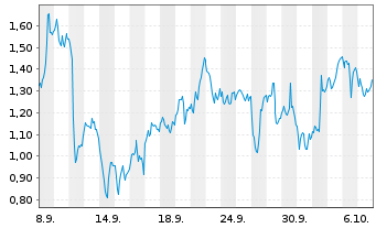 Chart Mini Future Long Freeport-McMoRan - 1 Month