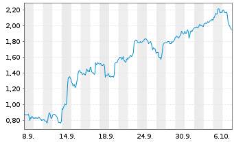 Chart Mini Future Long CrowdStrike Holdings - 1 Monat