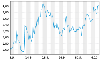 Chart Mini Future Long Dell Technologies - 1 Monat