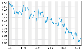 Chart Mini Future Long Borussia Dortmund - 1 Monat