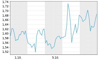 Chart Mini Future Short Snowflake - 1 Month