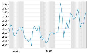 Chart Mini Future Short Snowflake - 1 Month
