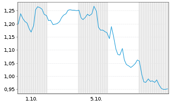 Chart Mini Future Short Brenntag - 1 Monat