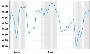Chart Mini Future Short Industria de Diseno Textil - 1 Month