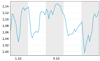 Chart Mini Future Short Industria de Diseno Textil - 1 Month