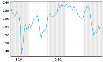 Chart Mini Future Long Bank of America - 1 Monat