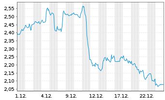 Chart Mini Future Short Visa - 1 Monat