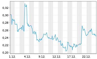 Chart Mini Future Long American Lithium - 1 Monat
