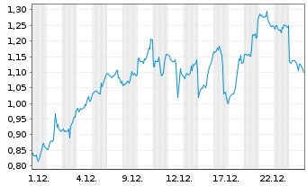 Chart Mini Future Long Palantir - 1 Monat