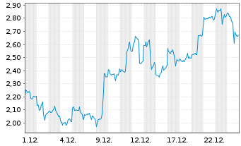Chart Mini Future Long Pan American Silver - 1 Monat