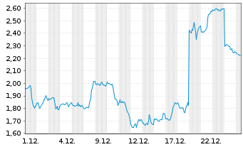 Chart Mini Future Short Nike - 1 Monat