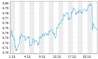 Chart Mini Future Short BYD - 1 Monat