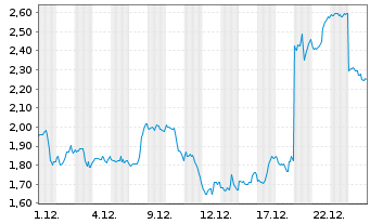 Chart Mini Future Short Nike - 1 Monat