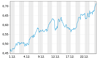 Chart Mini Future Long BAWAG Group - 1 Monat