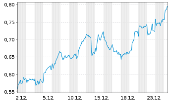 Chart Mini Future Long BAWAG Group - 1 Monat