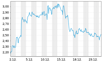 Chart Mini Future Long Volkswagen - 1 Monat
