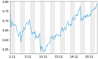 Chart Mini Future Long RTL Group - 1 Monat