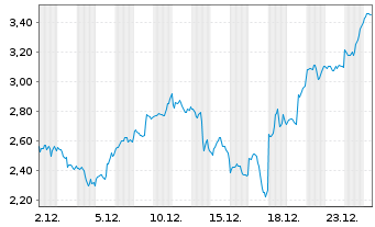 Chart Mini Future Long Micron - 1 Monat