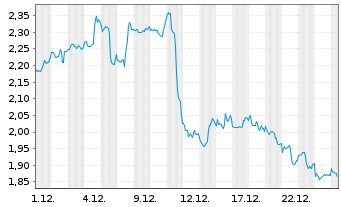 Chart Mini Future Short Visa - 1 Monat