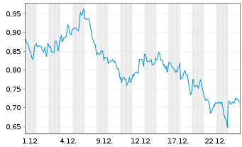 Chart Mini Future Long Realty Income - 1 Monat