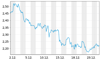 Chart Mini Future Long Apple - 1 Monat