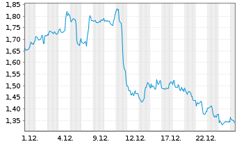 Chart Mini Future Short Visa - 1 Monat