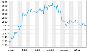 Chart Mini Future Long Volkswagen - 1 Monat